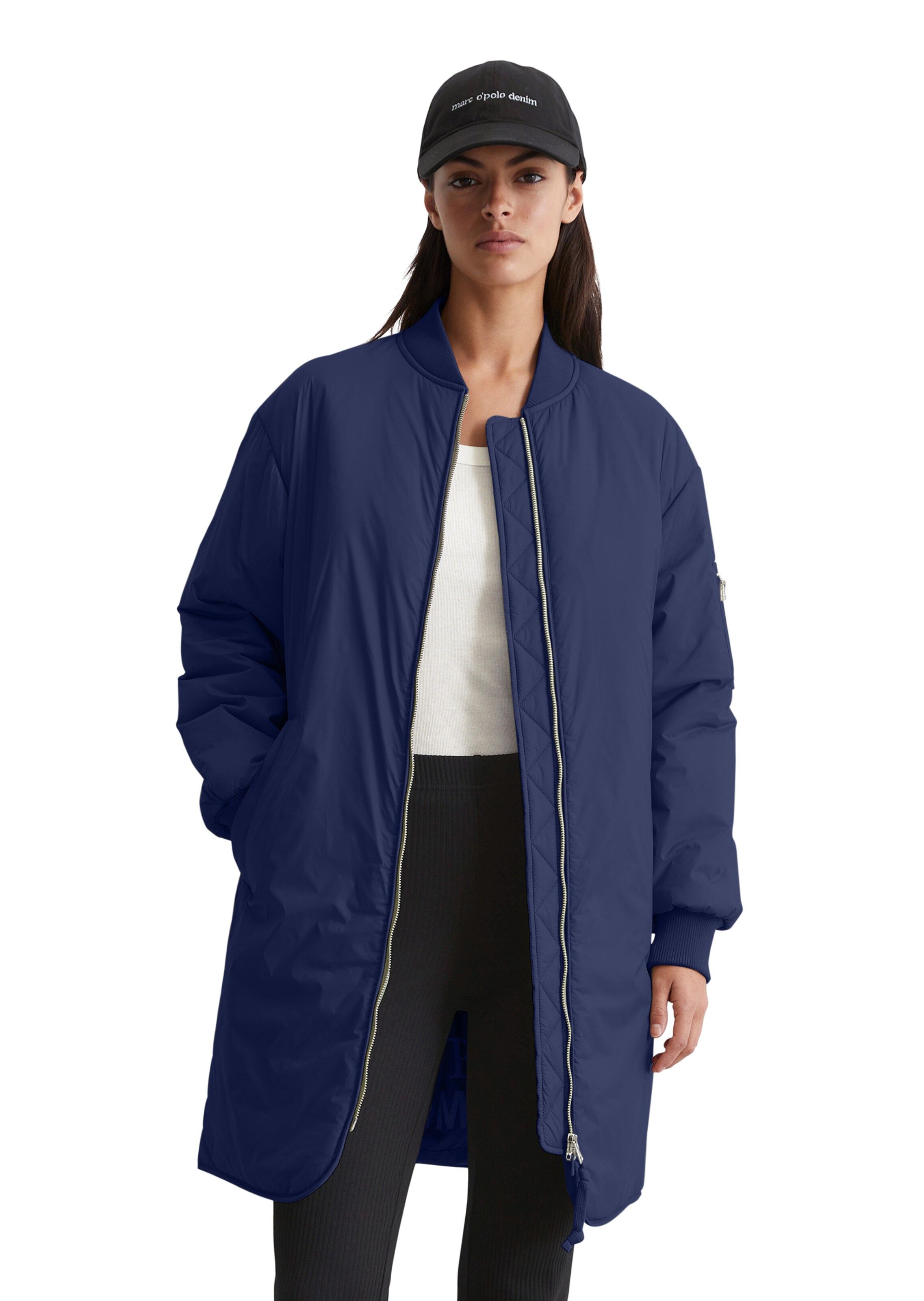 Marc O'Polo DENIM Übergangsmantel in Blau: Vorderseite