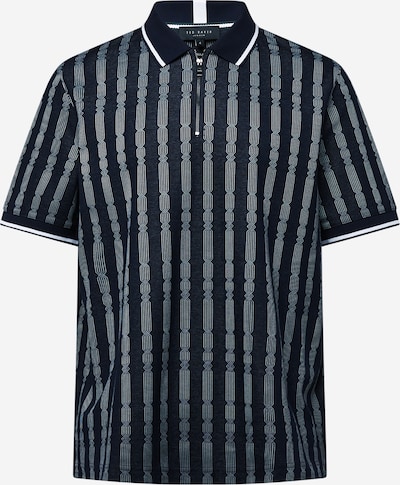 Ted Baker T-Shirt 'Icken' en bleu marine / bleu clair / blanc, Vue avec produit