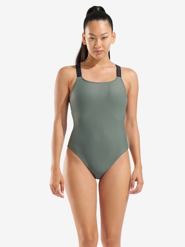 žalia ARENA Biustjė Maudymosi kostiumėlis 'Elastic Solid Beach': priekis