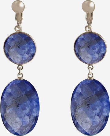 Boucles d'oreilles Gemshine en bleu : devant