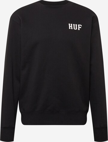 HUF Sweatshirt in Zwart: voorkant