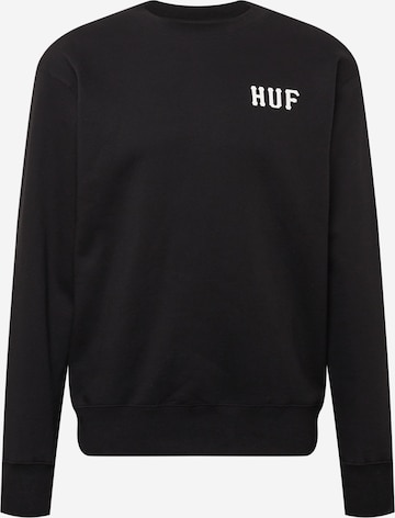 HUF Sweatshirt in Black: front
