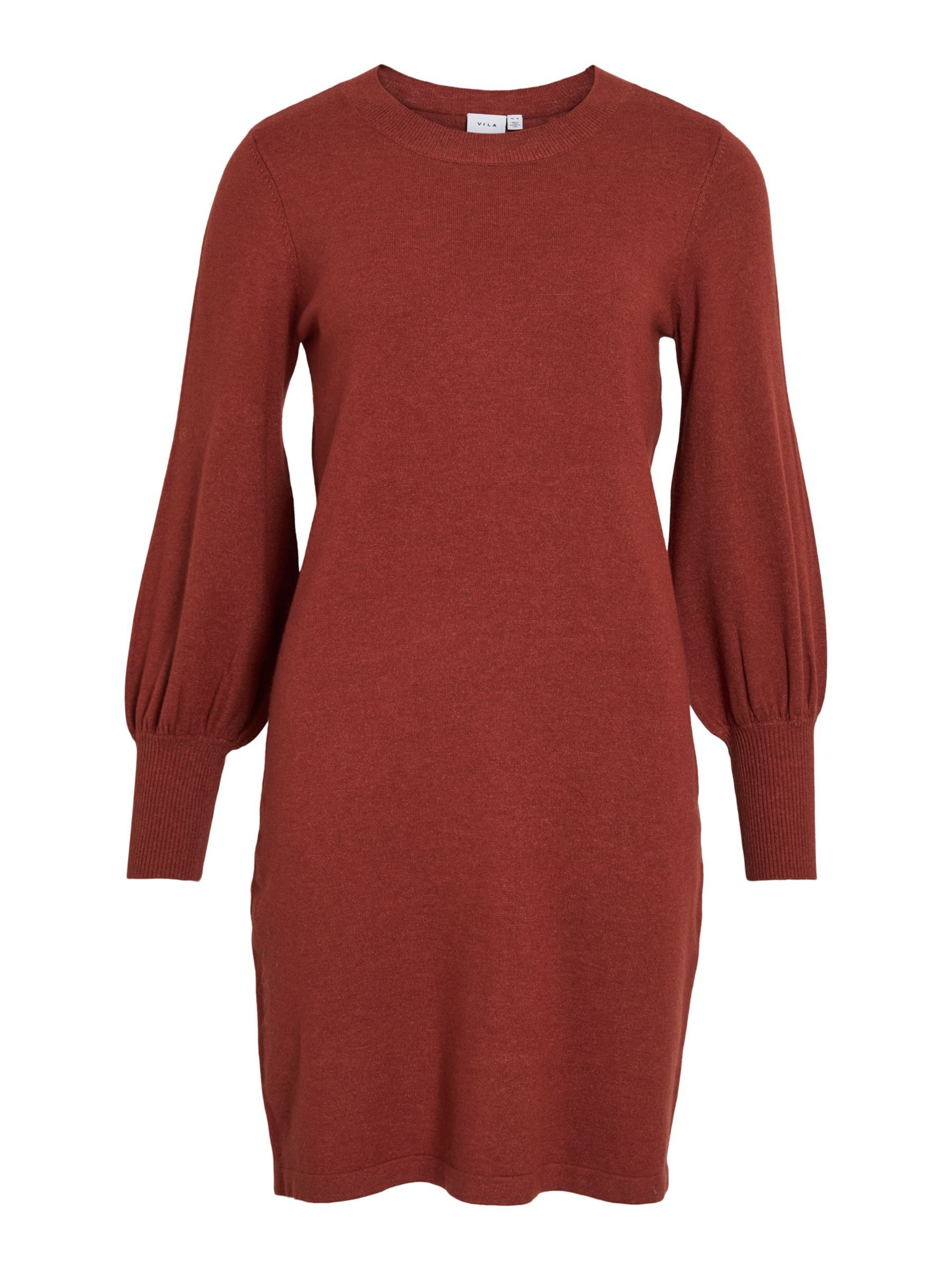 VILA - Vestido de punto 'VIKERRY' en rojo: frente