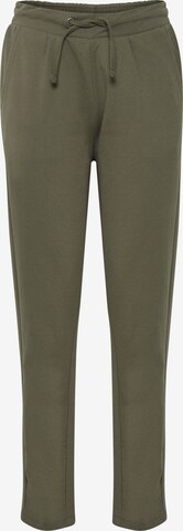 Fransa Slim fit Pants in Green: front