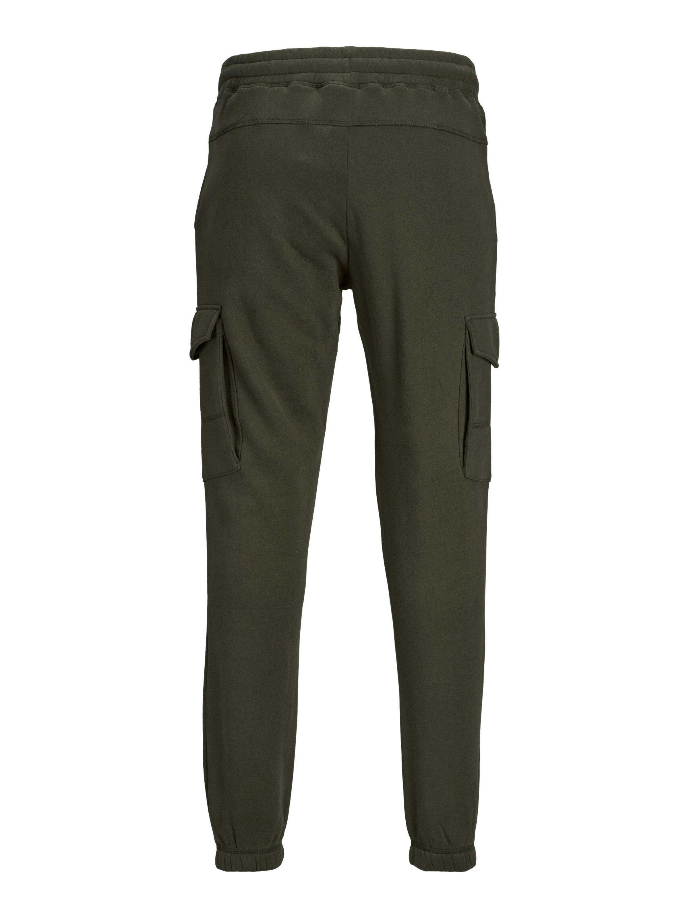 žalia JACK & JONES Siaurėjantis Laisvo stiliaus kelnės 'JJIGordon JJClassic'
