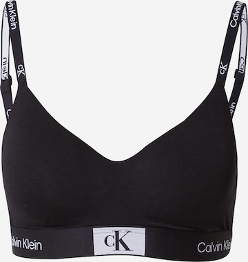 Calvin Klein Underwear Bygelfri Behå i svart: framsida
