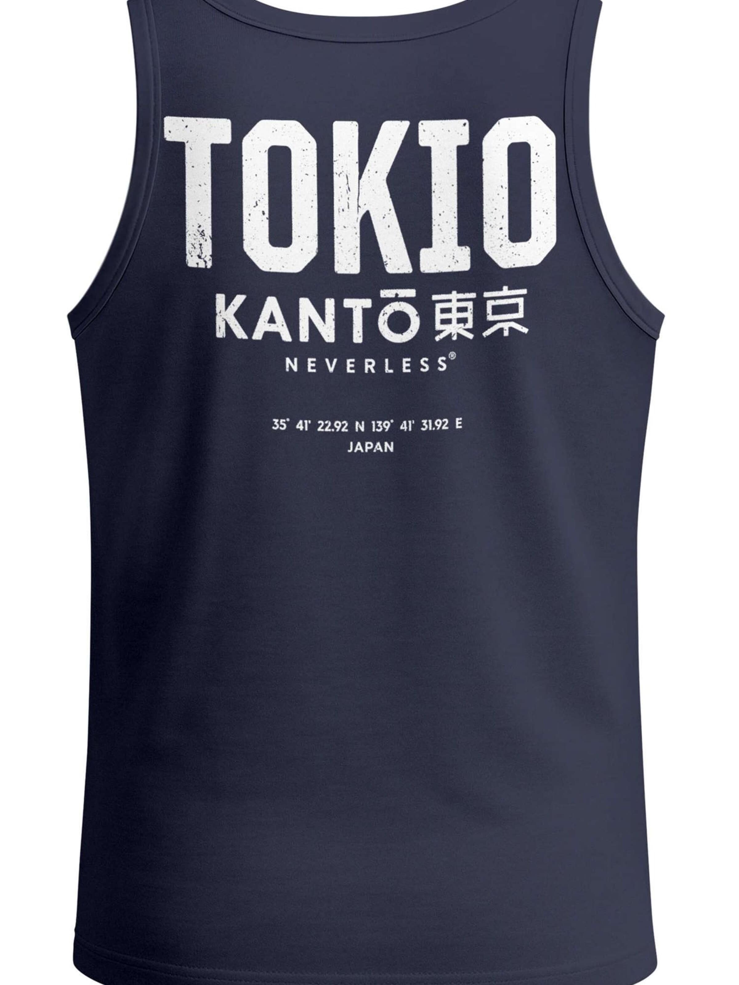 Neverless Shirt 'Tokio'‌‌ in Blau: Vorderseite