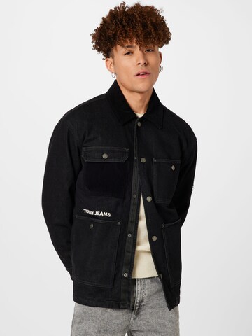 Veste mi-saison Tommy Jeans en noir : devant