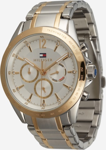 TOMMY HILFIGER Analog klocka i silver: framsida