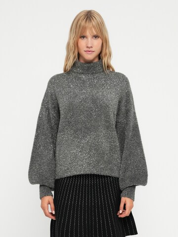 YAS Pullover 'YASLISTRA' in Grau: Vorderseite