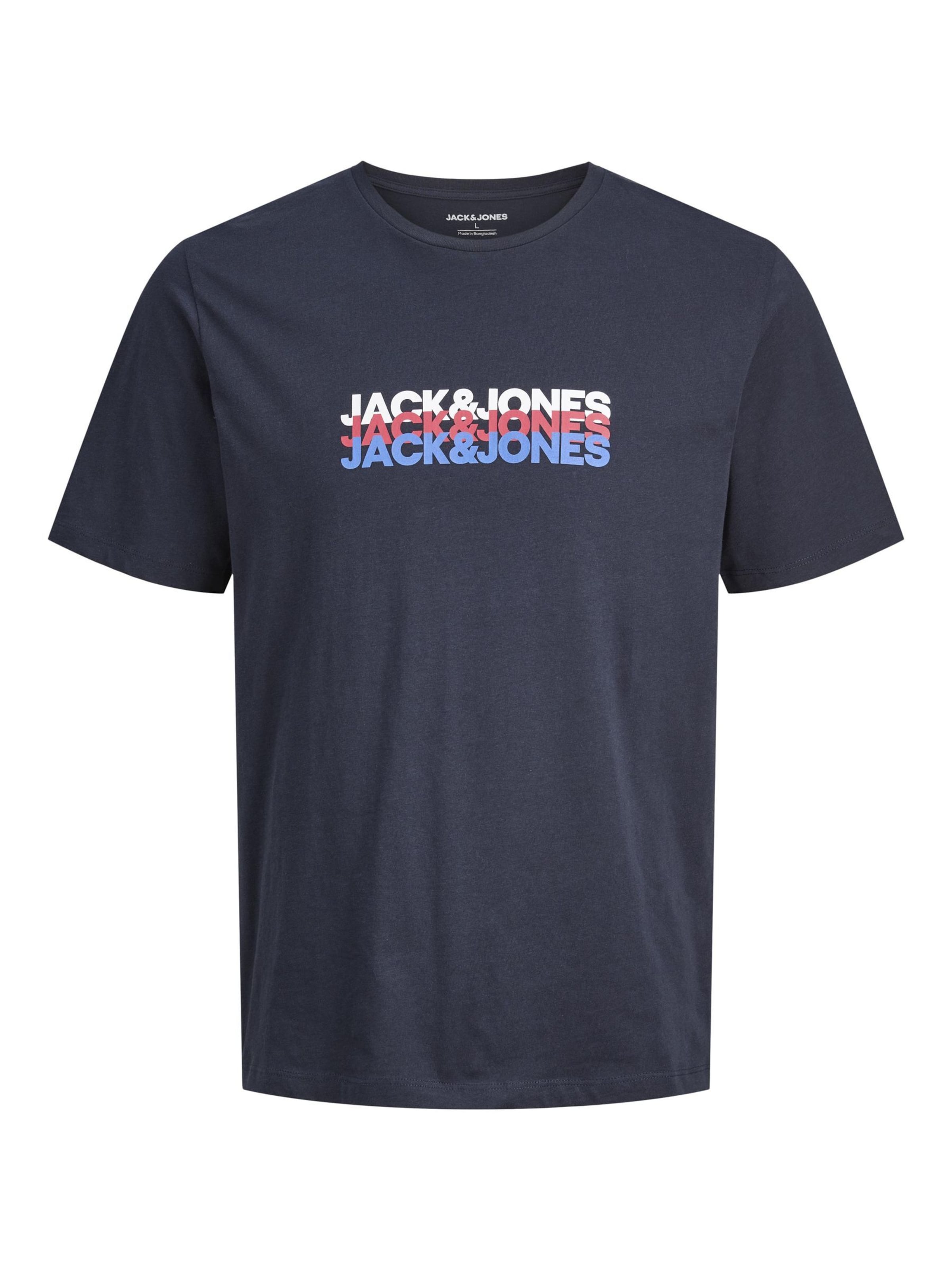T-Shirt 'JWHCyber' JACK & JONES en bleu : devant