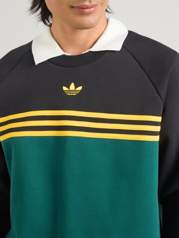 ADIDAS ORIGINALS Sweatshirt 'Chest Stripes Crewneck' in Groen