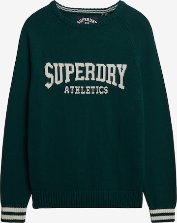 Superdry Trui 'Slouchy Intarsia' in Groen: voorkant
