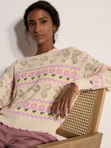 Pull-over ' ' Apricot en gris