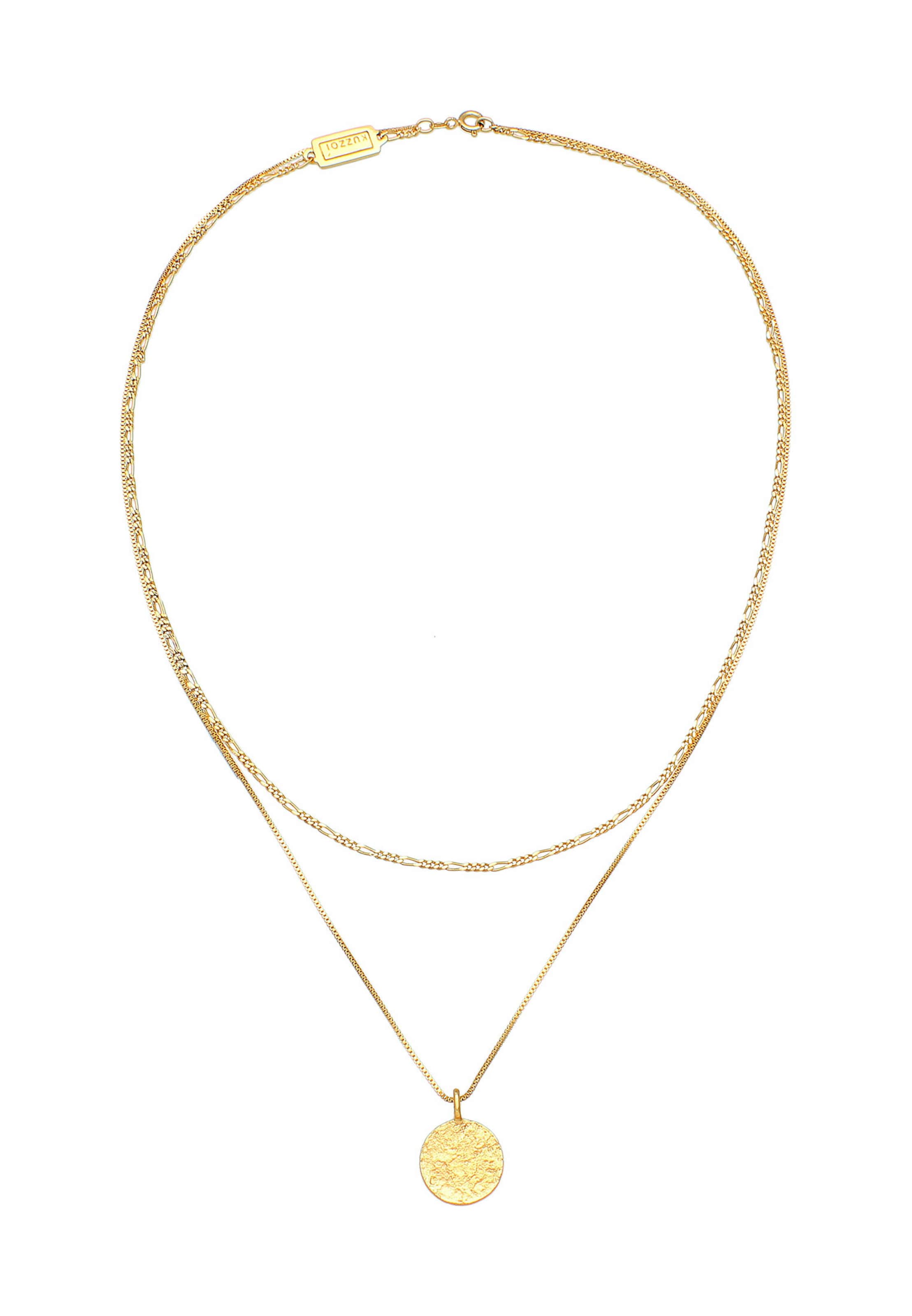 KUZZOI Halsband 'Geo' i guld: framsida
