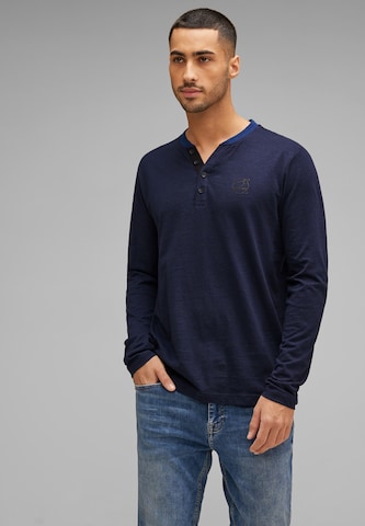 Street One MEN Shirt in Blue: front