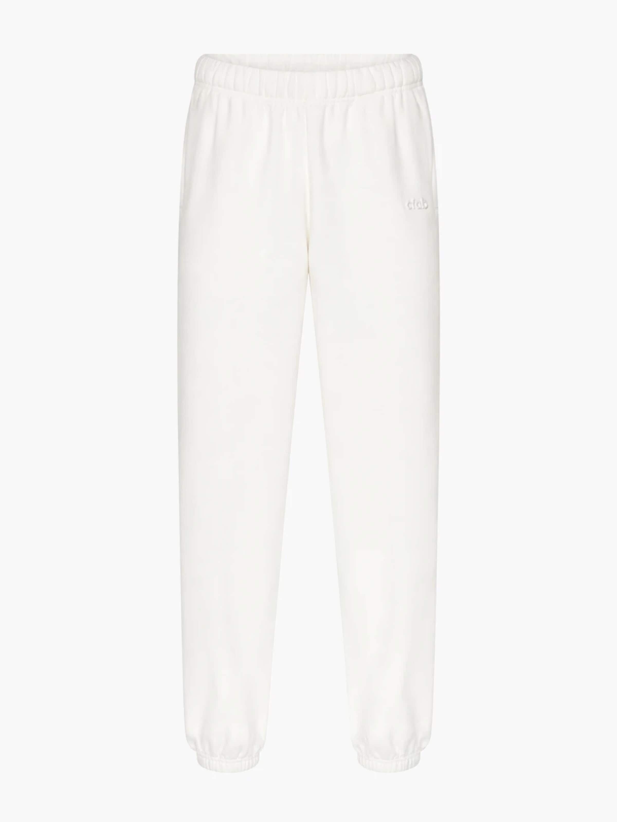 cfab (formerly creamy fabrics) Byxa 'Carrot' i vit: framsida