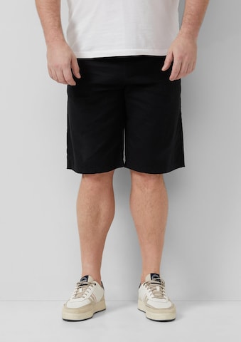 Regular Pantalon ' DETROIT ' s.Oliver en noir : devant