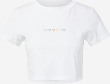 Calvin Klein Jeans T-Shirt in Weiß: predná strana