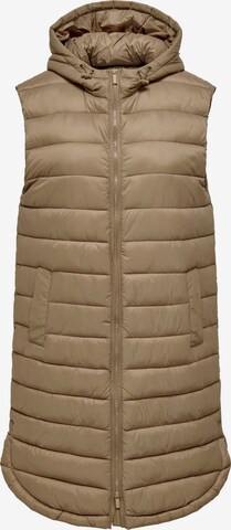 Gilet 'MELODY' ONLY en marron : devant