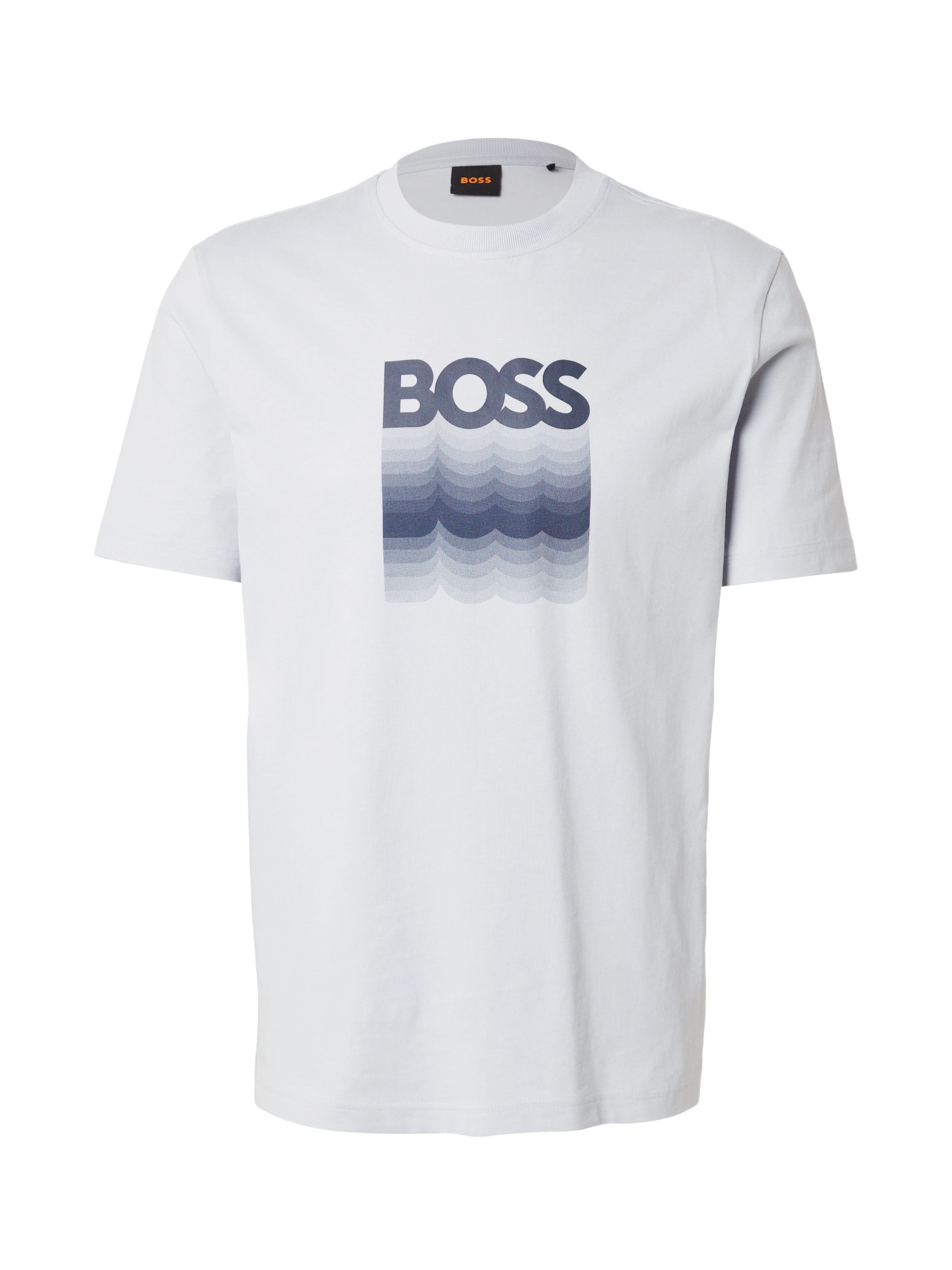 BOSS T-shirt 'Insignia' i grå: framsida