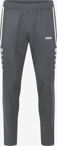 Coupe slim Pantalon de sport JAKO en gris : devant