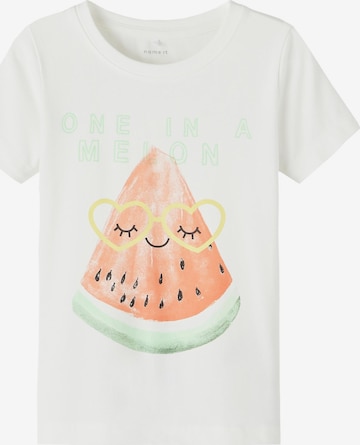 NAME IT T-shirt 'Berla' i vit: framsida