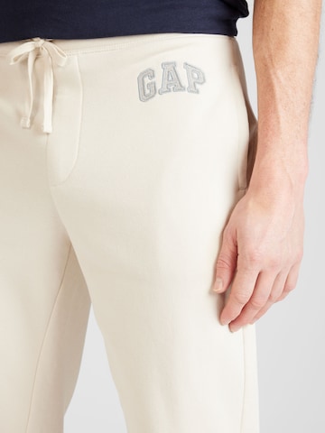 GAP Tapered Παντελόνι 'HERITAGE' σε λευκό