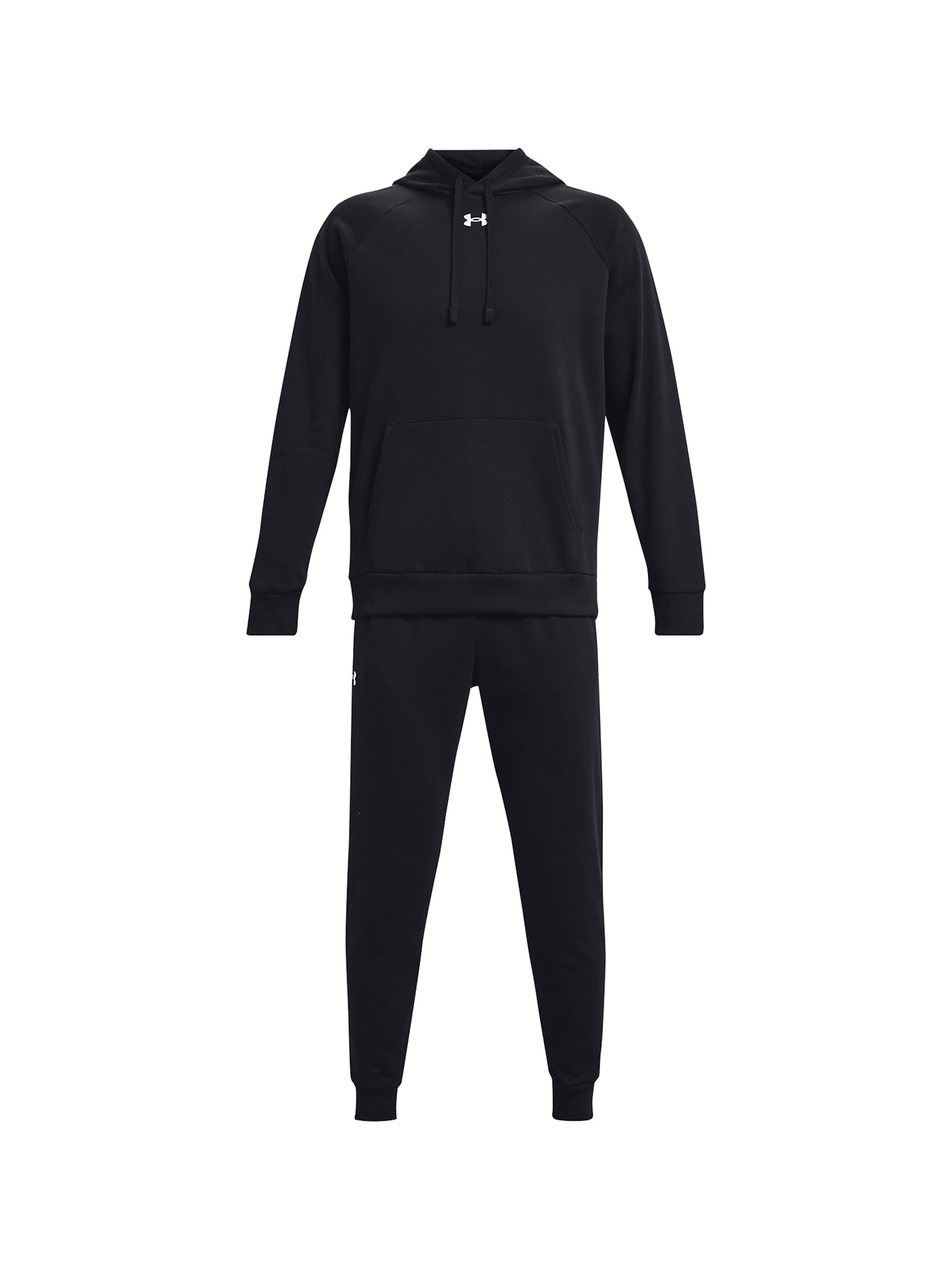 UNDER ARMOUR Tracksuit 'Rival Fleece' in Black: front