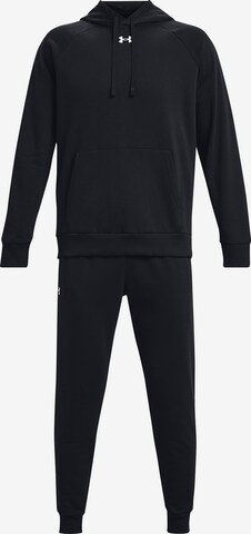 UNDER ARMOUR Tracksuit 'Rival Fleece' in Black: front