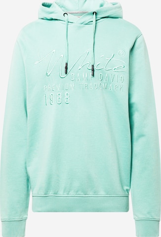 Sweat-shirt CAMP DAVID en vert : devant