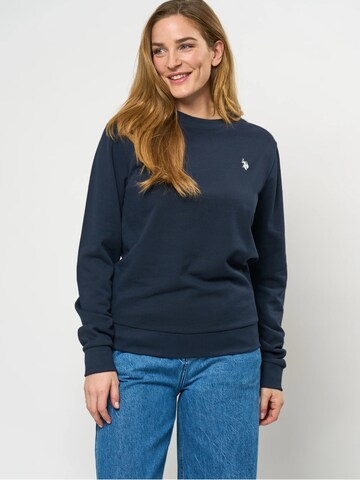 U.S. POLO ASSN. Sweatshirt 'Adele' in Blauw: voorkant