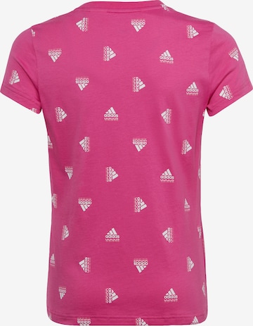 ADIDAS SPORTSWEAR Funktionsshirt 'Brand Love Print ' in Pink