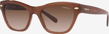 Lunettes de soleil '0VO5445S' VOGUE Eyewear en marron : devant