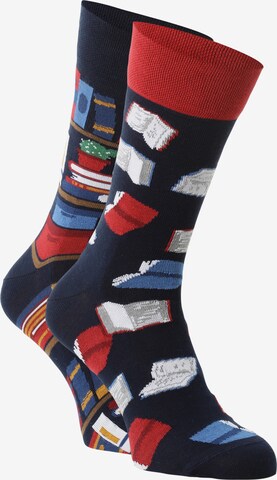 Many Mornings Socks in Blue: front