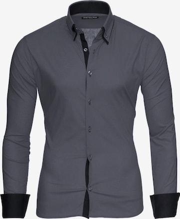 Reslad Button Up Shirt 'RS7050' in Grey: front