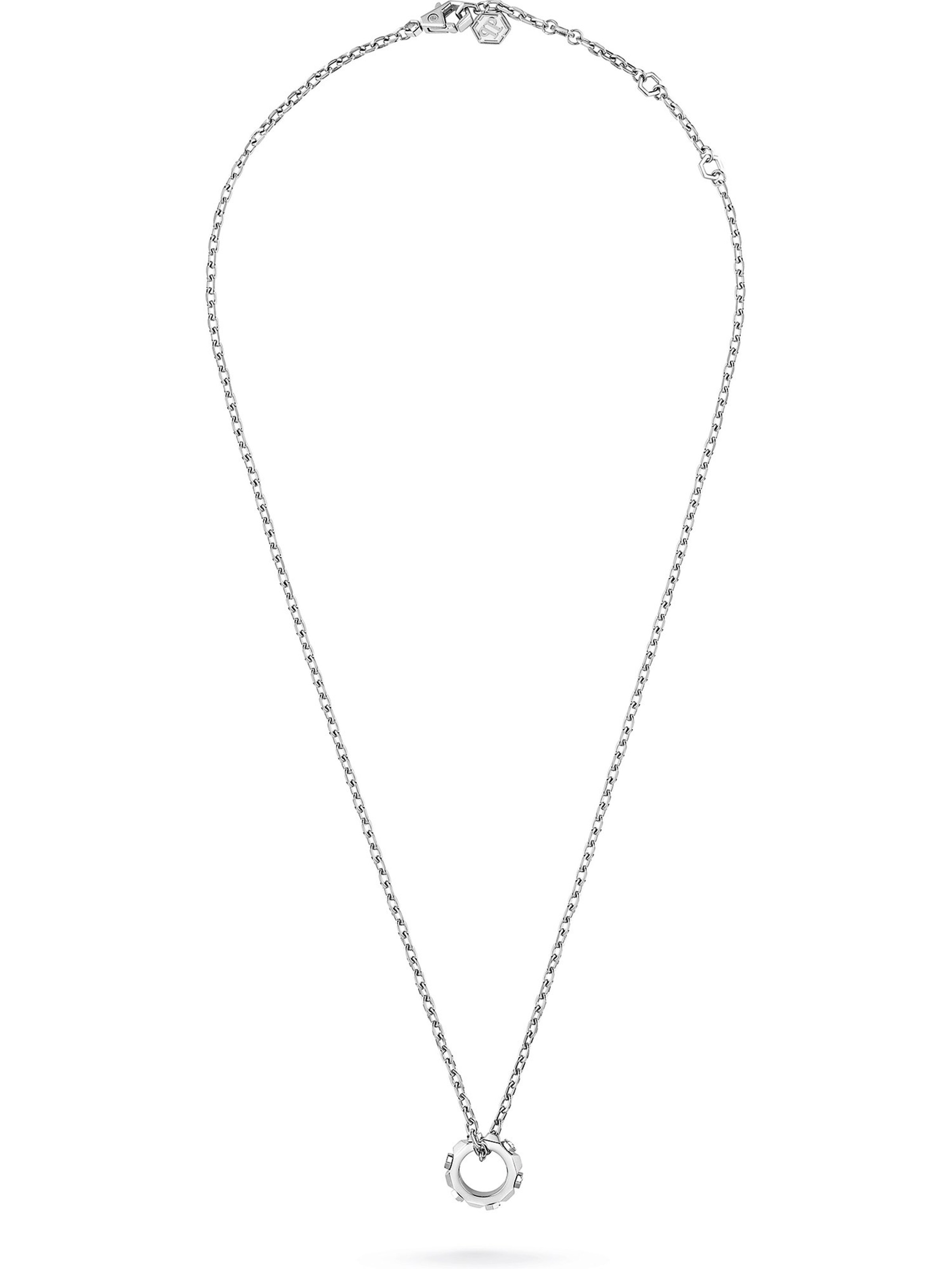 Chaîne Philipp Plein en argent : devant