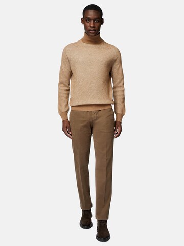 Slimfit Pantaloni con piega frontale di Boggi Milano in marrone