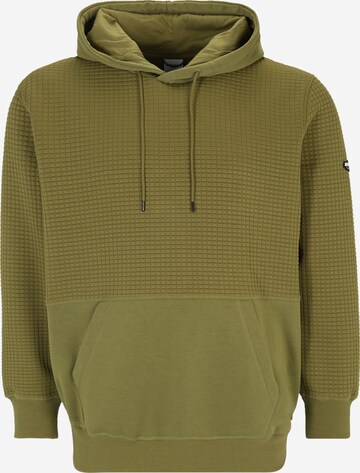 Jack & Jones Plus Sweatshirt 'BLACK' i grøn: forside