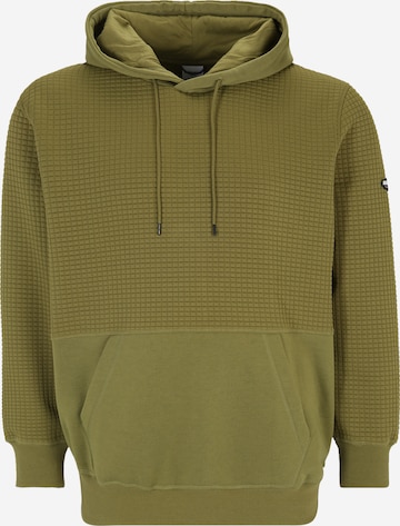 Jack & Jones PlusSweater majica 'BLACK' - zelena boja: prednji dio