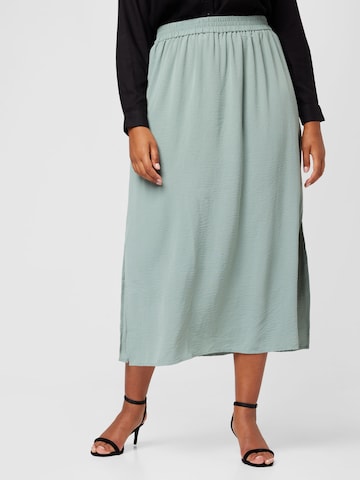 ABOUT YOU Curvy Skirt in Green: front