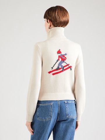 Geacă tricotată de la Abercrombie & Fitch pe alb