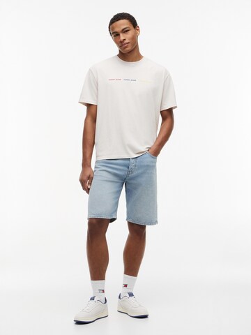 Tommy Jeans Paita 'REPEAT' värissä valkoinen