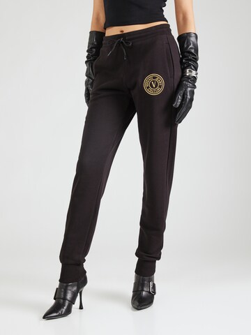 Versace Jeans Couture Tapered Pants in Black: front