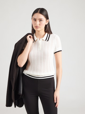 GUESS - Jersey 'VIENNA' en blanco: frente