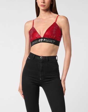 Philipp Plein Triangle Bra in Red