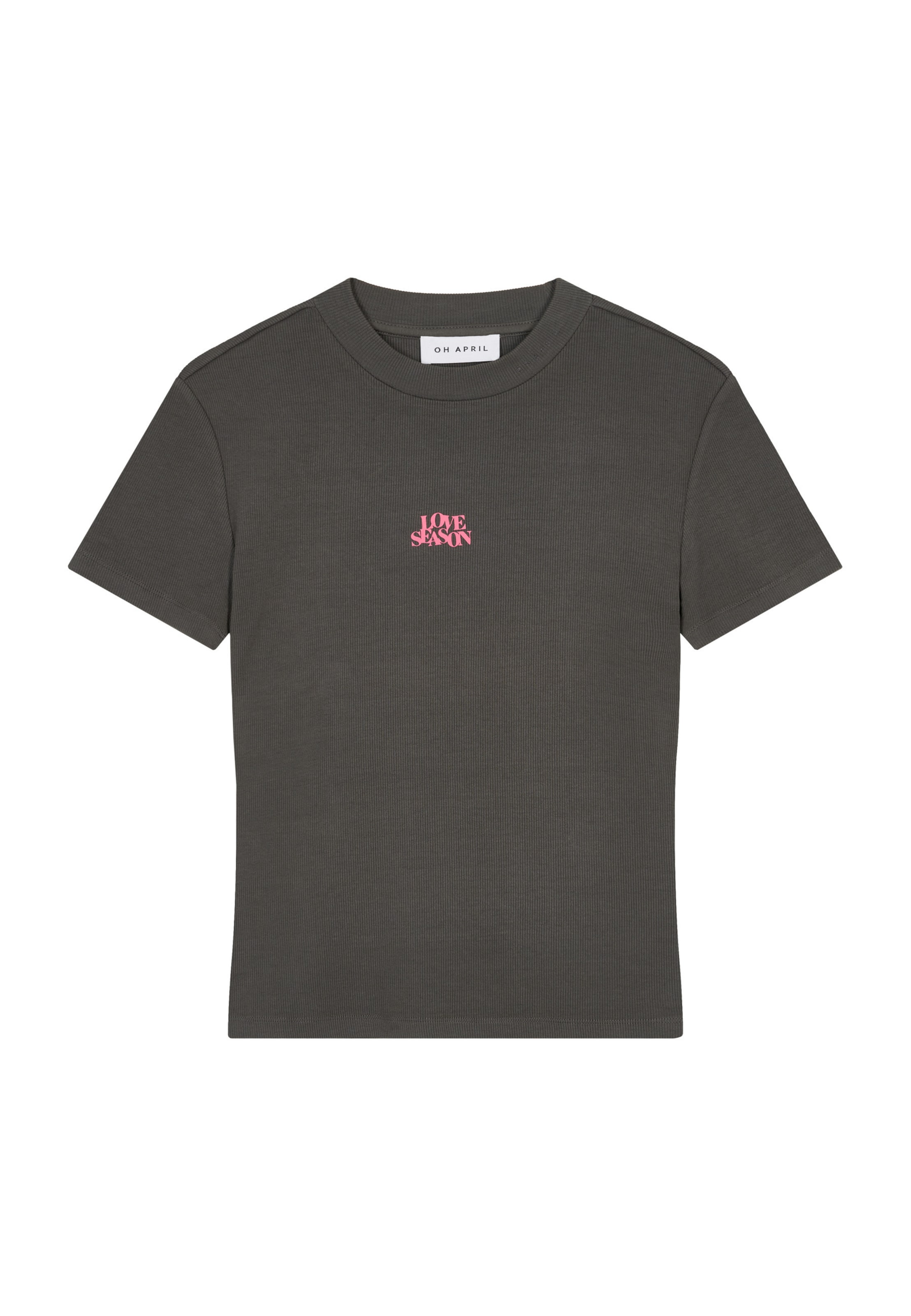 Maglietta 'Love Season' OH APRIL di colore grafite / rosa, Visualizzazione prodotti
