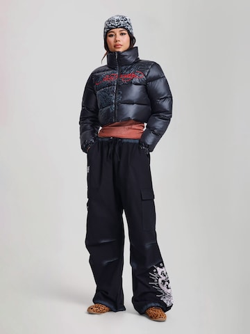 Ed Hardy Winterjas in Zwart
