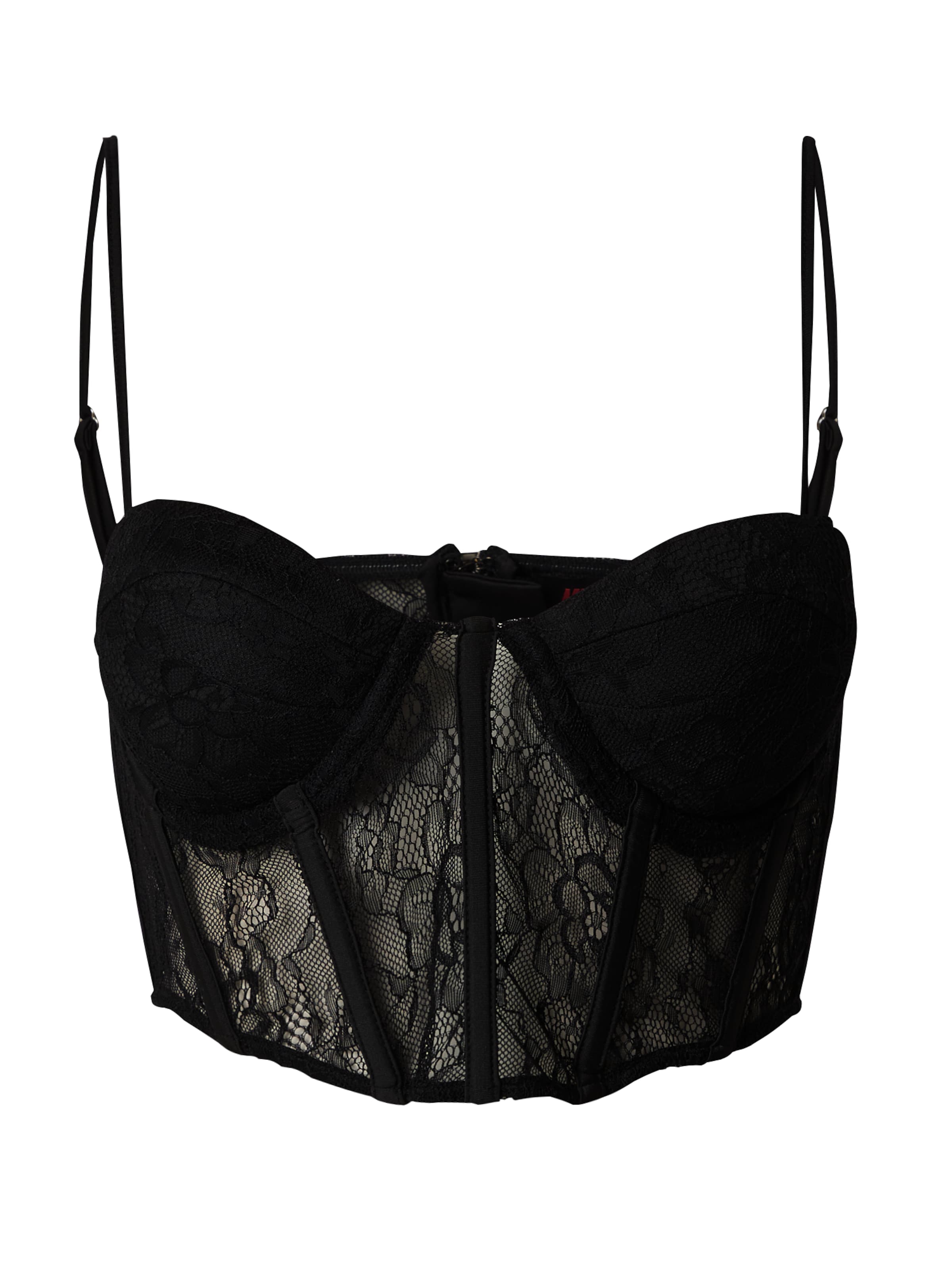 Misspap Τοπ 'Miss Joslin' σε μαύρο: μπροστά