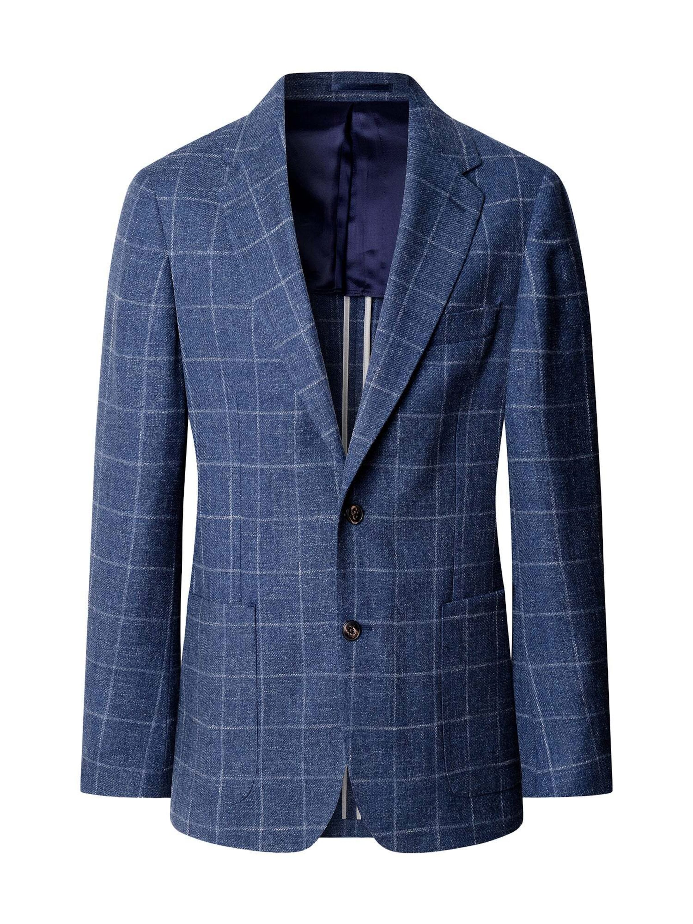 Fit confort Veste de costume Hackett London en bleu : devant